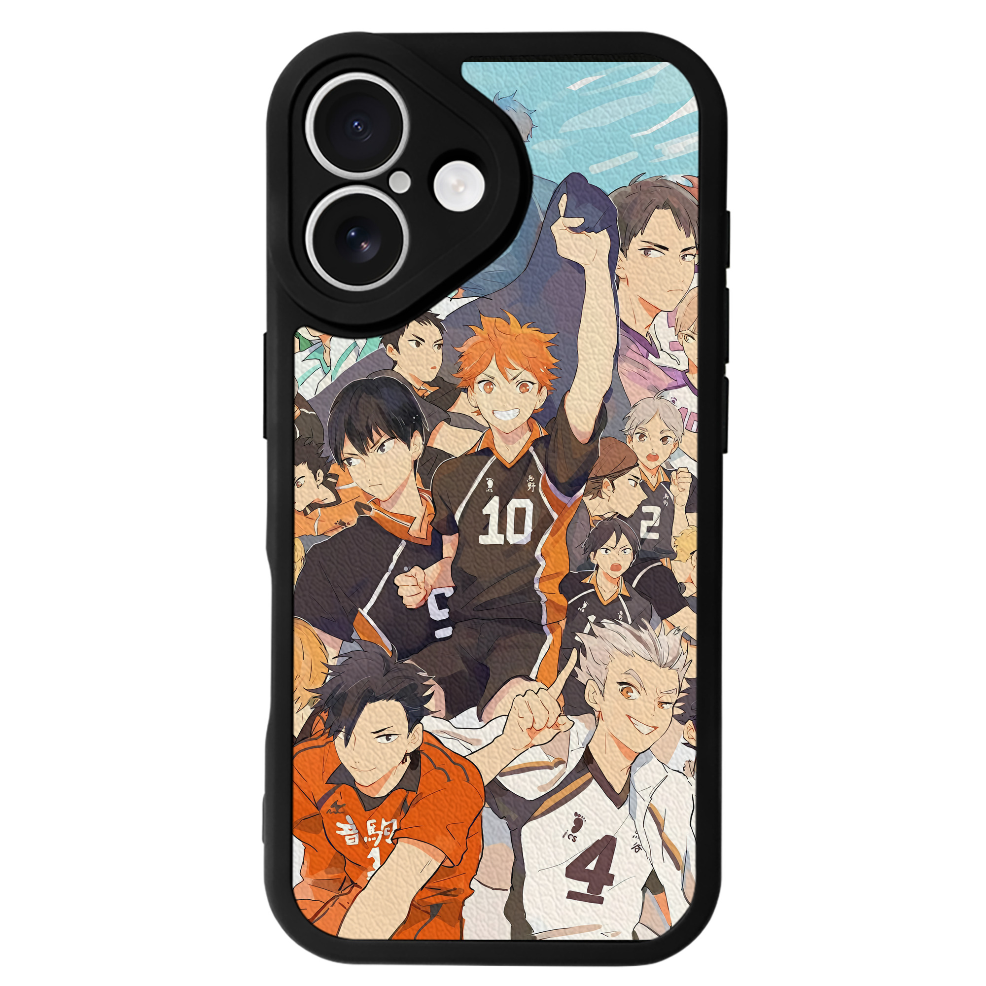 （画像用） ハイキュー!! Haikyu!! 【iPhone 16シリーズ対応】シリコンスマホケース（レザー調） 材質：シリコン